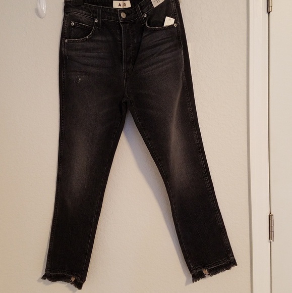 NWT AMO Babe Jeans in Rascal (Black Wash) SZ 31 - Picture 4 of 7